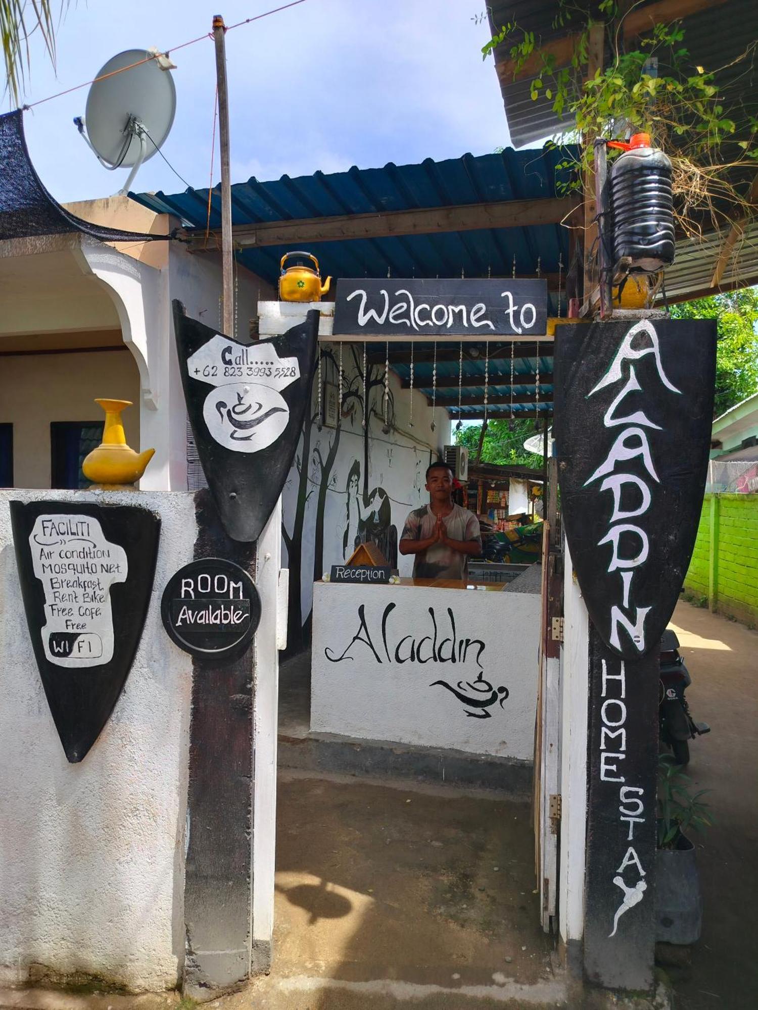 Aladdin Homestay Gili Air Exteriör bild